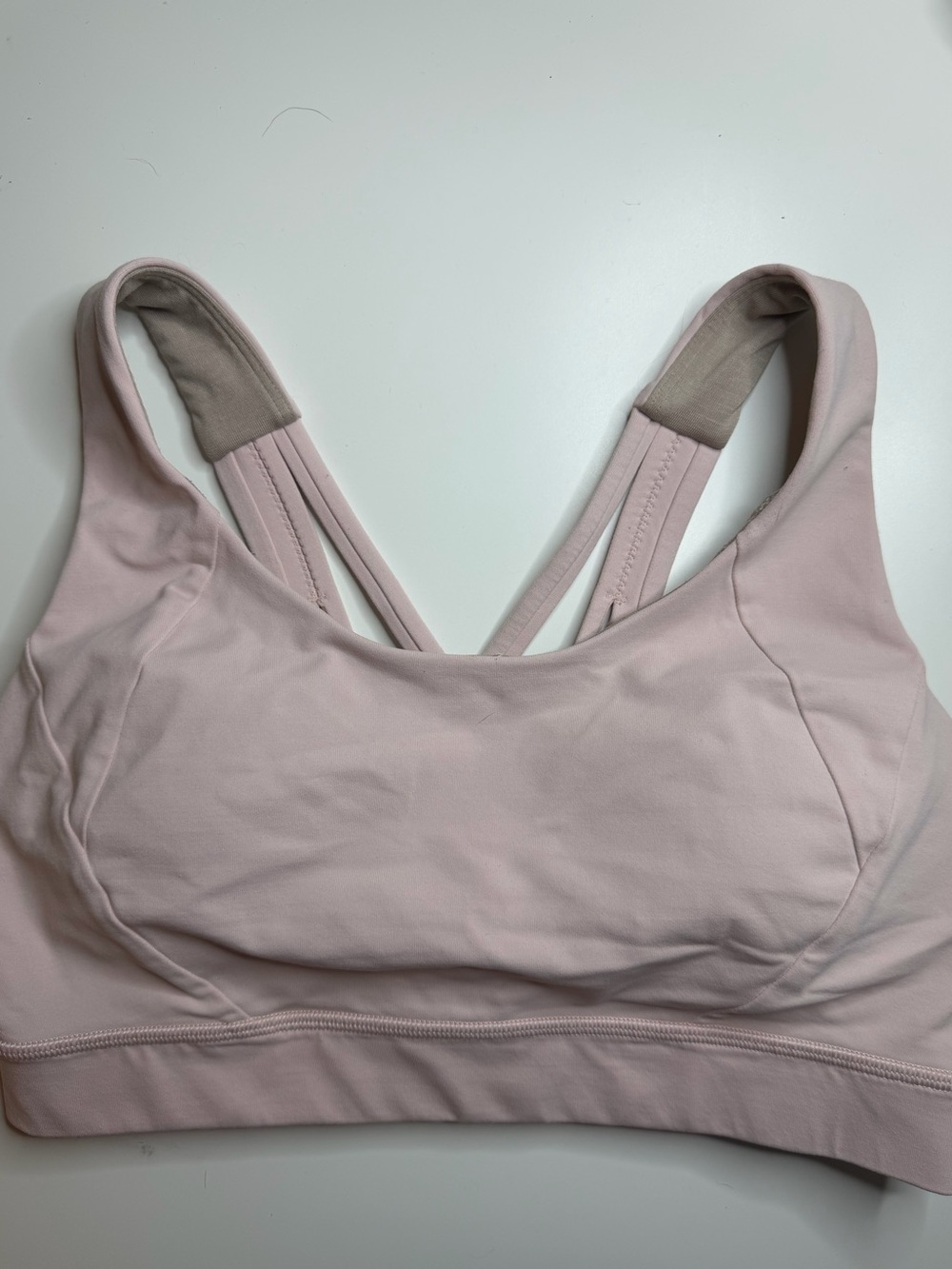 lululemon athletica Light Pink Double-Strap Padded Sports Bra (bit faded)